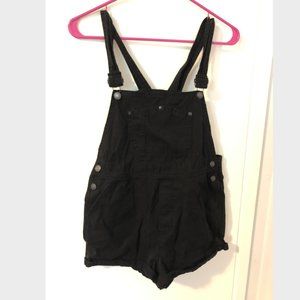 Brandy Melville Black Denim Romper Overalls Size S